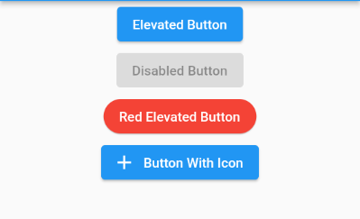 Flutter Elevated Button